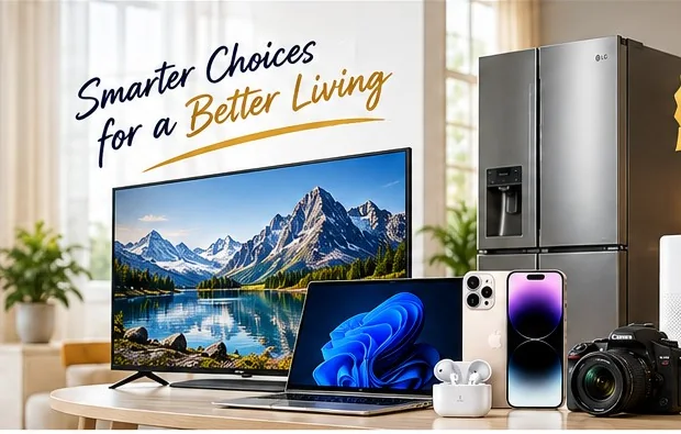 Home appliances, laptop, television and mobile electronics